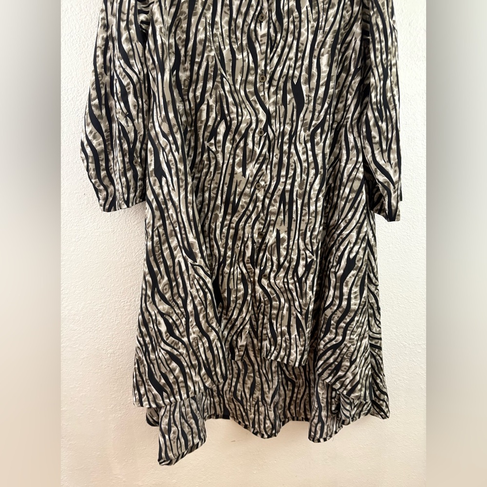 Step in Style asymmetric lagenlook tunic with a patchwork print size M - Picture 2 of 8